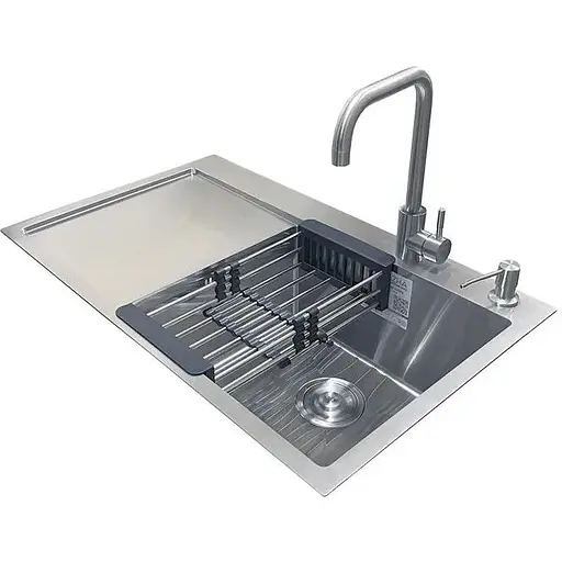 Комплект мийка + змішувач Romzha Caravela 78R (B) - фото 1