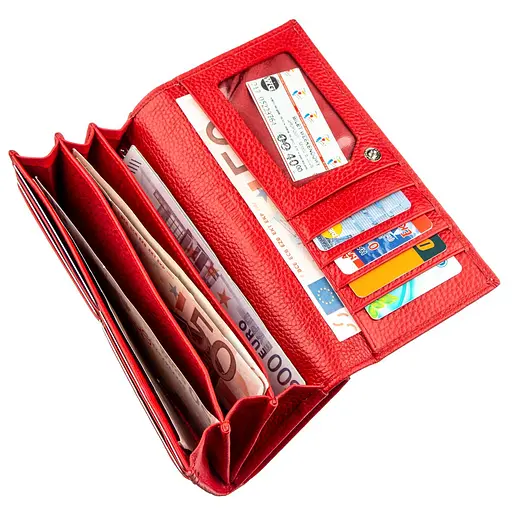 Кожаный женский кошелек ST Leather 9х18.5 см acs0015878 - фото 5