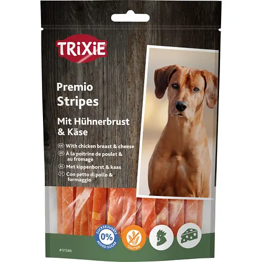 Ласощі для собак Trixie Premio Chicken Cheese Stripes з куркою та сиром 100 г - фото 1