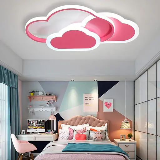 Світлодіодний світильник у вигляді 3-х рожевих хмаринок | Арт. SC 8 PK | Line F - фото 3