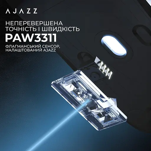 Мышь беспроводная Ajazz AJ139 V2 MC Wireless/Bluetooth/USB Red (AJ139-V2-MC-R) - фото 11