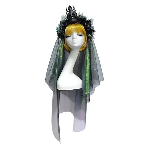 Обруч Королева привидів з фатою - фото 1