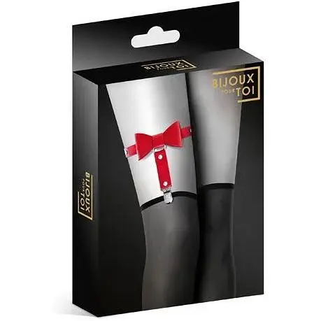 Гартер на ногу Bijoux Pour Toi - With Bow Red - фото 3