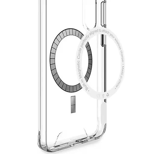 Чехол Epik TPU Space Case with MagSafe для Samsung Galaxy S24 FE Прозрачный - фото 3