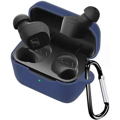 Чохол-накладка DK Silicone Candy Friendly карабін для Sennheiser CX Plus SE True Wireless (017221) (dark