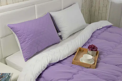 Подушка Руно 50х70 силиконовая стеганная "Сиреневая" К_310.52С_Сиреневый - фото 3