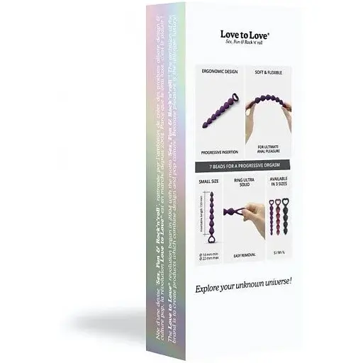 Анальная цепочка Love To Love Bing Bang S - Purple Rain - фото 7