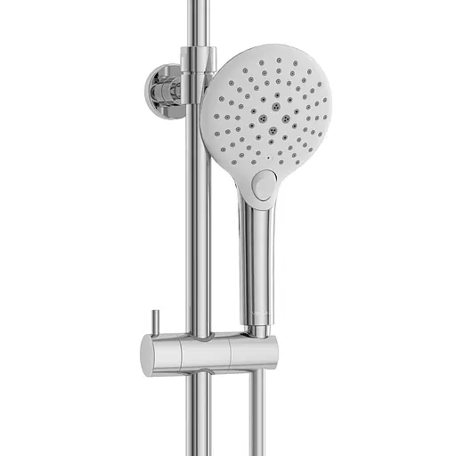Душова система з термостатом Volle Sistema верхній душ d250 мм хром 1598.090101, Хром - фото 4