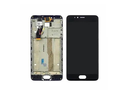 Дисплей для Meizu M5s с черным тачскрином и корпусной рамкой - фото 1