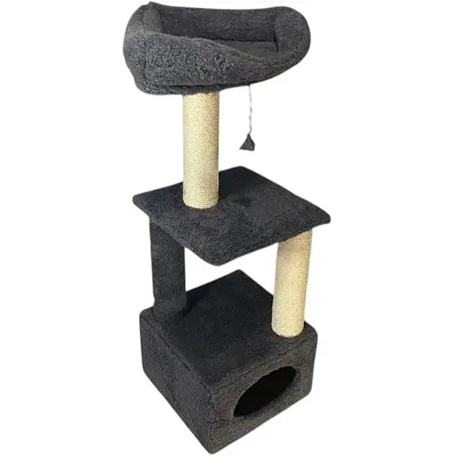 Дряпка Природа Д23 для котів з будиночком 36x36x115 см [CD] - фото 3