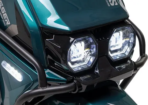 Электроскутер Двухместный Crosser CR17 (2500W, Графеновая батарея 72V/35Ah) Зеленый - фото 14