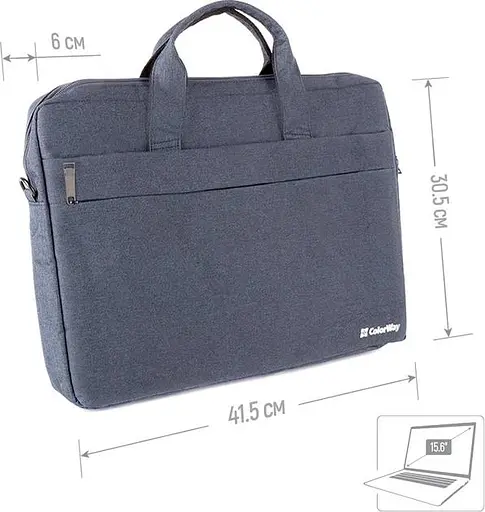 Сумка для ноутбука ColorWay 15.6'" Modern, Navy (CW-LBM156-NV) - фото 2