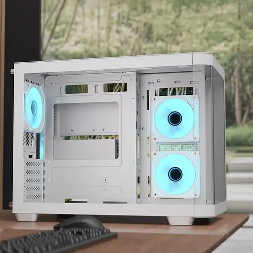 Корпус Aerocool P300C-G-WT-v1 белый без блока питания (ACCS-PN02033.21) - фото 8