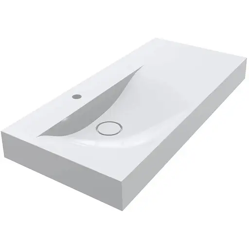 Умивальник Miraggio Viola 1000 L глянсовий 0002658, Білий - фото 1