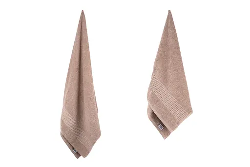 Набор полотенец махровых Ardesto Lotus 50х90 см 70х140 см 2 шт. 100% хлопок бежевый (ART2357NS)  - фото 7