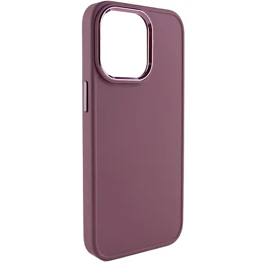 Чохол Epik TPU Bonbon Metal Style для Apple iPhone 13 Pro Max 6.7 Бордовий/Plum