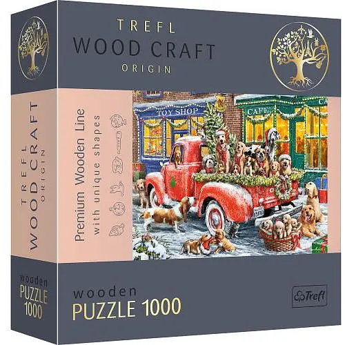 Пазл Trefl деревянный фигурный Маленькие помощники Санты 1000 эл. (20170)