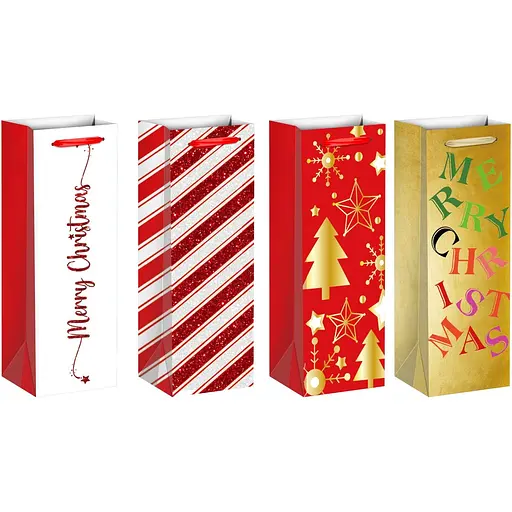 Пакет бумажный под бутылку Malevaro Вottle 13x8.5x36 см (760455ML-1) - фото 2