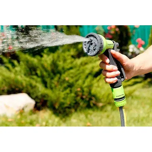 Пістолет для поливу пластиковий Presto-PS насадка на шланг (7202G) - фото 1