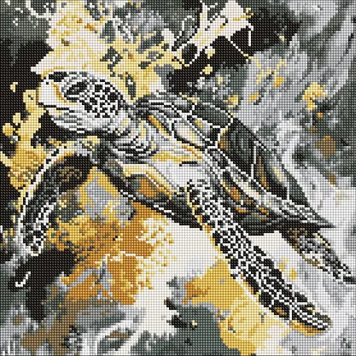 Алмазна мозаїка Золота черепаха ©art_selena_ua AMO8262, 40х40 см