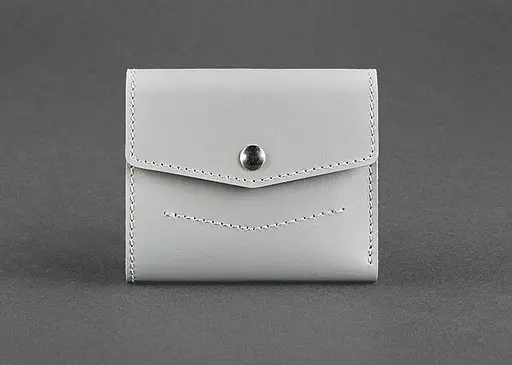 Жіночий шкіряний гаманець 2.1 Сірий - фото 1