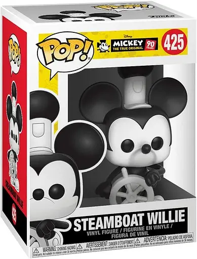 Фігурка Funko Pop Дісней Міккі Маус Пароплав Віллі DISNEY Mickey's 90th Steamboat Willie 10 см FP M SW 425 - фото 2