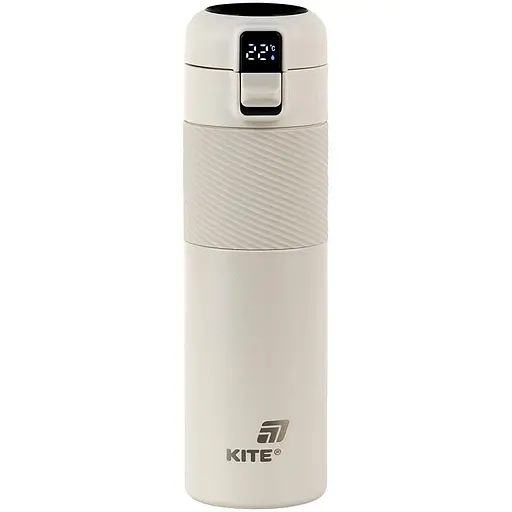 Термос с термодатчиком Kite бежевый 450 мл (K25-1227-1)