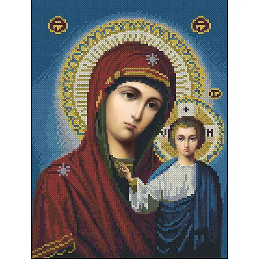 Алмазная мозаика Strateg ПРЕМИУМ Святость без подрамника размером 30х40 см (ZAV3040-6) - фото 1