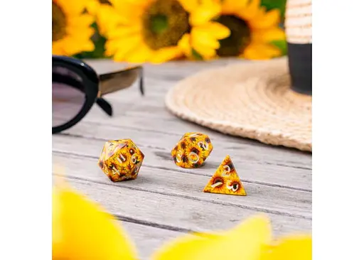 Набор кубиков Full Art Dice Set: Sunflower , 7 шт. (SWSPSUNF) - фото 4