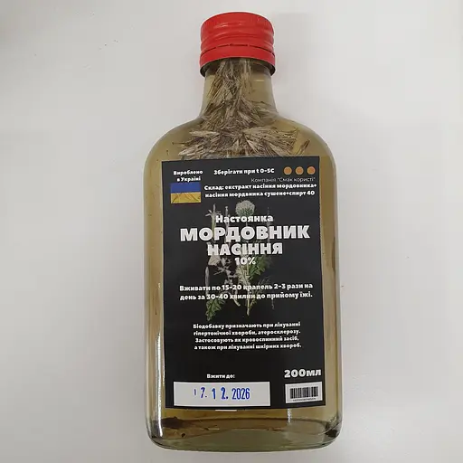 Настоянка на насіння мордовника 200 мл - фото 1