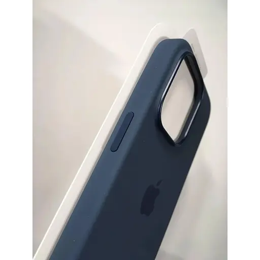 Оригинальный силиконовый чехол Apple Silicone Case MagSafe Storm Blue для iPhone 14 Pro (6.1") (MPTF3ZM/A) - фото 7
