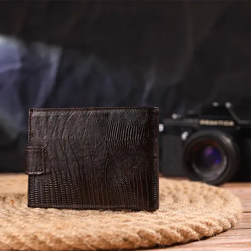 Мужской кожаный кошелек Canpellini 11х8.3х1 см acs0025062 - фото 7