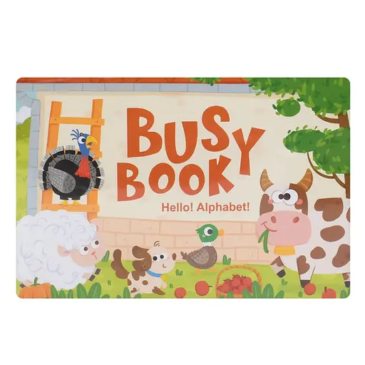 М'яка розвиваюча іграшка-книжечка "Busybook" Bambi 557-581-583-3 - фото 1