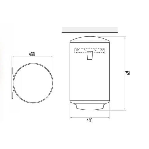 Бойлер TESY DRY 80 V - фото 2