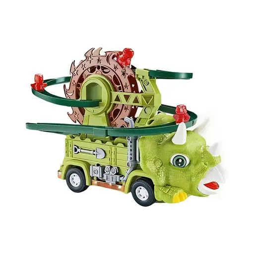 Трек YJ 388-73 автоматичний підіймач, 3 машинки, колесо вільного ходу, підсвічування, звуки та мелодія