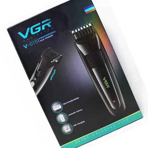 Машинка акумуляторна для стрижки VGR V-015 (Чорний) - фото 10