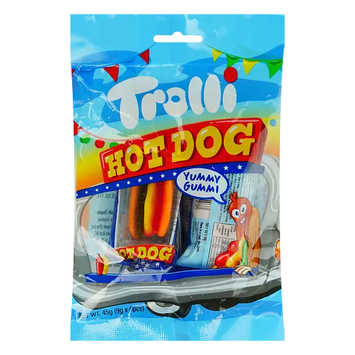 Мармелад жувальний Trolli Hot dog з фруктовим смаком 45 г