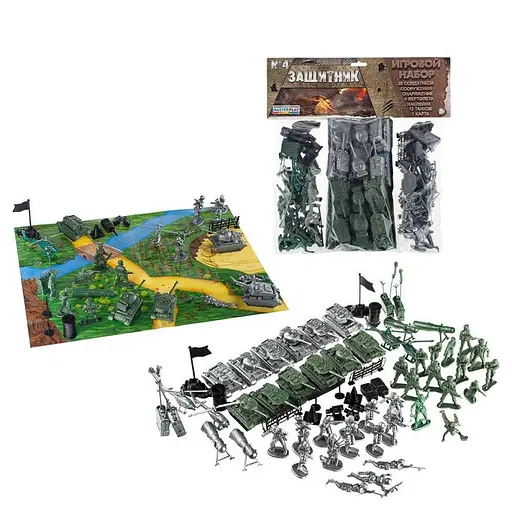 Дитячий набір солдатиків "Захисник" №4 1-045 - фото 2