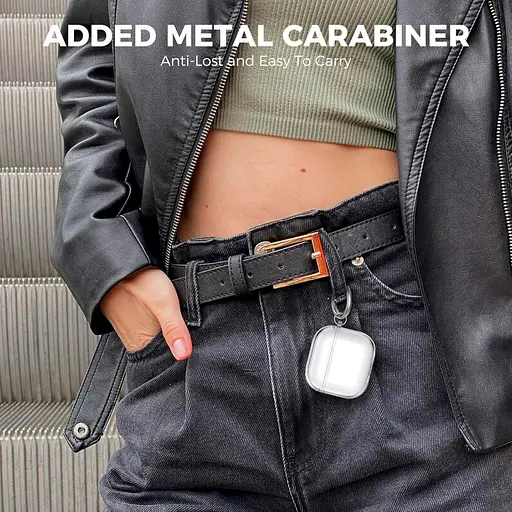 Чохол AhaStyle Transparent TPU Silicone Case для AirPods 4 Clear [133821] - фото 2