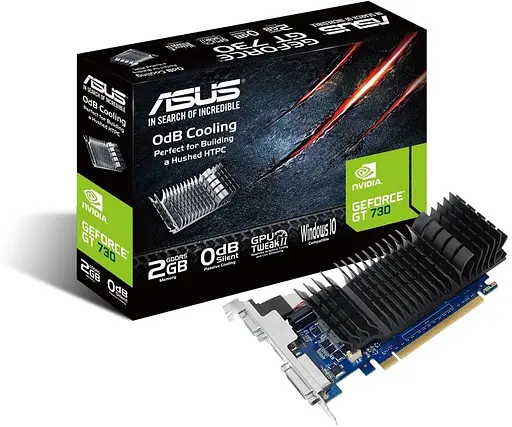 Видеокарта ASUS GT 730 2Gb (GT730-SL-2GD5-BRK) (GDDR5, 64 bit, PCI-E 3.0 x16) - фото 4