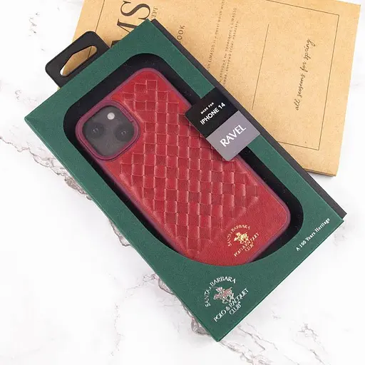Шкіряний чохол Polo Santa Barbara для Apple iPhone 14 Plus 6.7 Red - фото 8