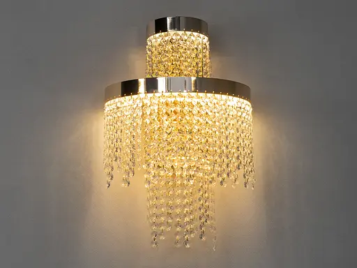 Настінний світлодіодний світильник 376-BGD золото 28W - фото 1