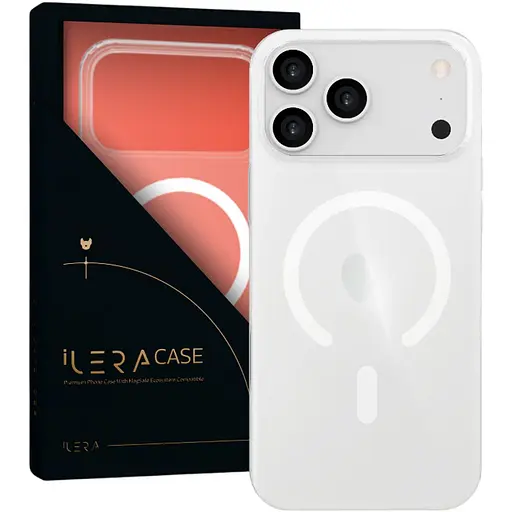 Чехол iLera GlassCase + Camera Button with MagSafe для Apple iPhone 17 Pro Max Transparent ILGCLCa17PrMx (150420) - фото 2