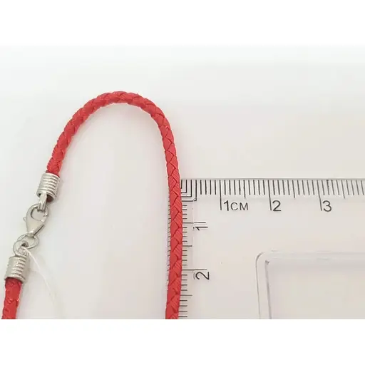 Браслет Малина из текстиля с серебряными вставками. 302/Р 19 - фото 2