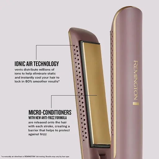 Випрямляч Remington AIRvive, 61 Вт, температурних режимів 5, 150-230С, дисплей, кераміка, фіолетово-злотий - фото 8