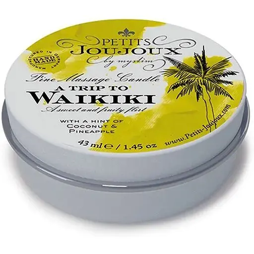 Масажна свічка Petits Joujoux - Waikiki Beach - Coconut and Pineapple (43 мл)