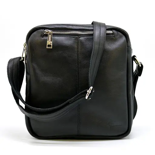 Кожаная мужская сумка через плечо TARWA 24х26х7 см sum0025820 - фото 2