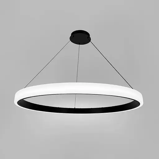 LED люстра подвесная в черном кольцевом корпусе Ø 90 см | Line F | Ст. MJ313-900 BK - фото 3