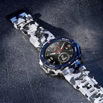 Смарт-годинник Amazfit T-Rex Camo Green захищений водонепроникний - фото 8