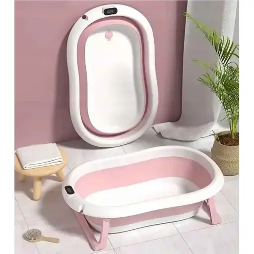 Детская ванночка Kanzaa Pink с подушкой, термометром - фото 2